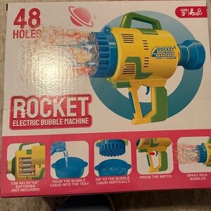 Electric Bubble Machine - Yellow and Blue